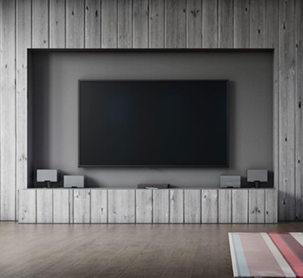 wall mounted television